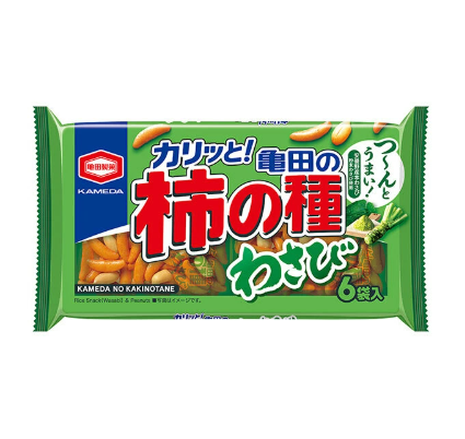 카메다 제과 카메다 감의 씨 와사비 6봉지 164g×12봉