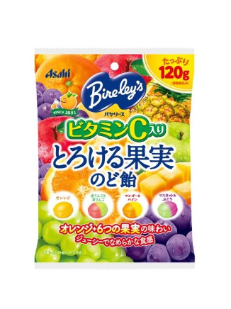 아사히 그룹 식품 녹는 과일 목 사탕 120g × 6 봉지