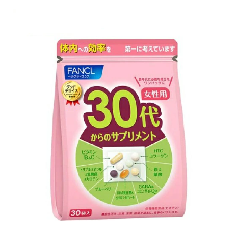 팬켈(FANCL) 비타민C 엽산 철 여성용 연대 보충제 15~30일분