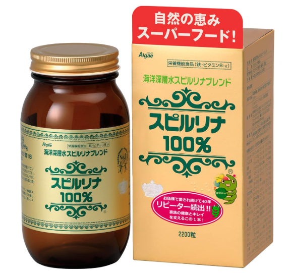 Japan Algae 해양 심층 물 스피루리나 블렌드 2200 알갱이