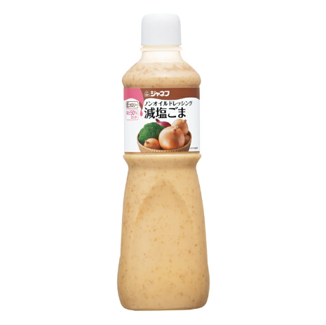 키유피 논오일 드레싱 저염 참깨 1L