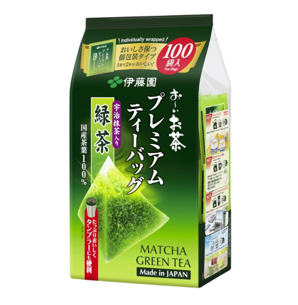 이토엔 오이 차 프리미엄 티백 말차 녹차 1.8g×100봉