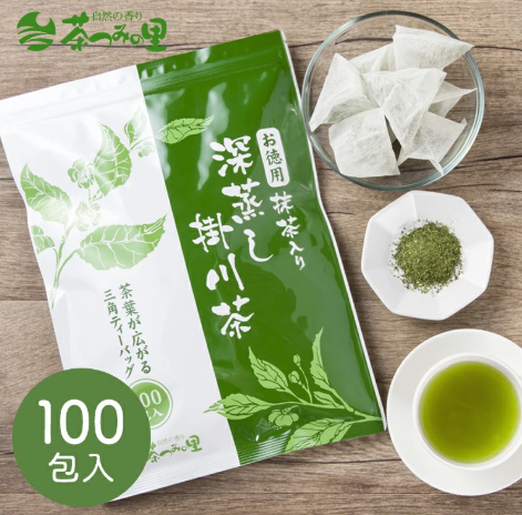 시즈오카산 차츠미노사토 녹차 티백 2.5g×100입