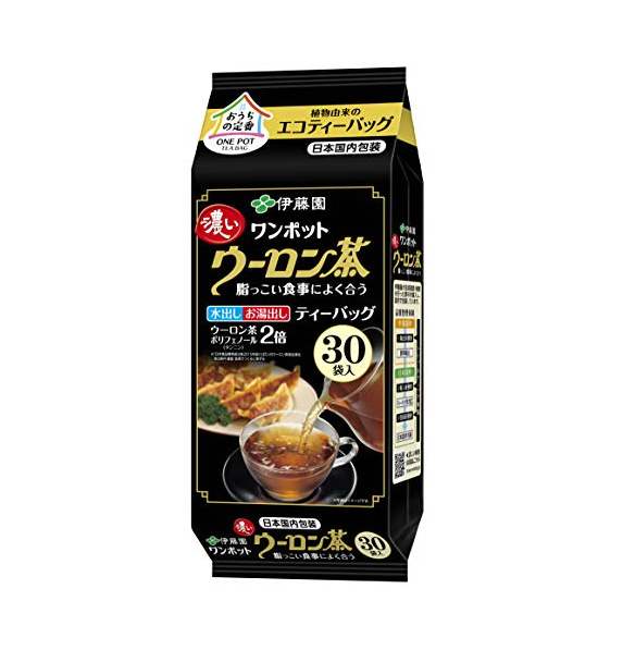 이토엔 원팟 짙은 우롱차 에코티백 5.0 g×30봉×4개