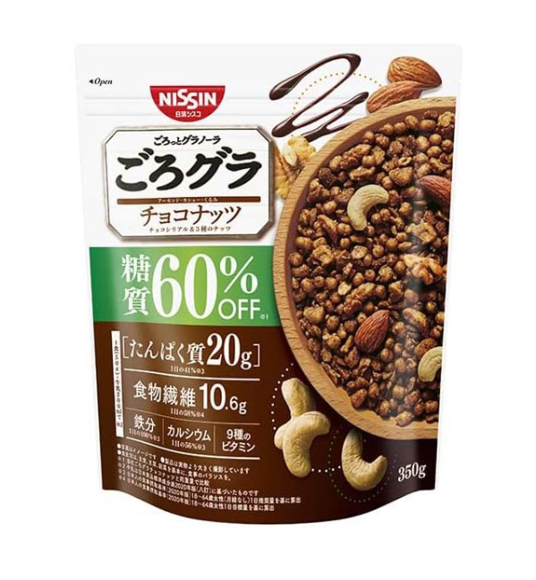 닛신 시스코 로그라 탄수화물 60% 오프 초코넛 300g