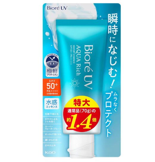 Bioré 비올레 UV 아쿠아리치 워터리 에센스 100g 자외선 차단제 SPF50