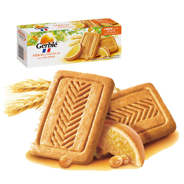 Gerble(젤부레) 대두 amp;오렌지 비스켓 1상자(5매×4대입) 오오츠카 제약 영양 보조 식품