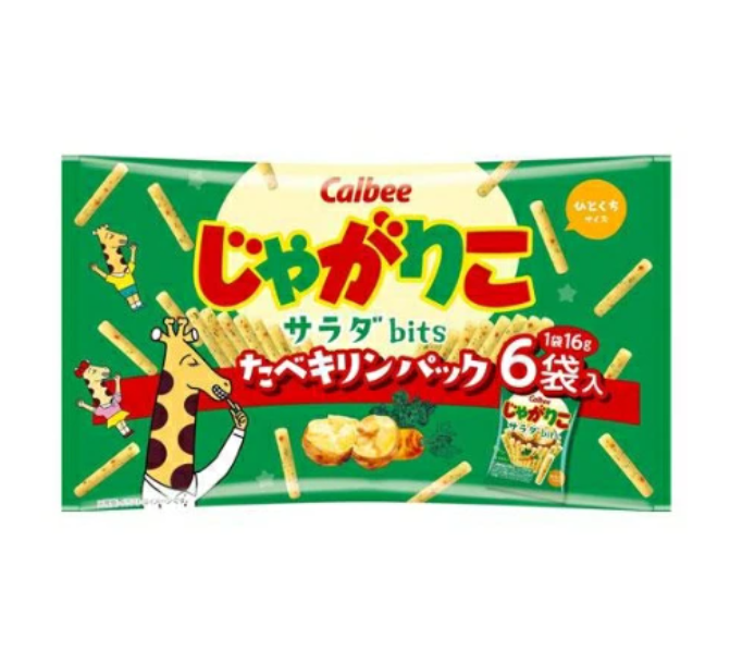 칼비 포테이토칩 샐러드맛 비트스 키린팩 96g×12봉지