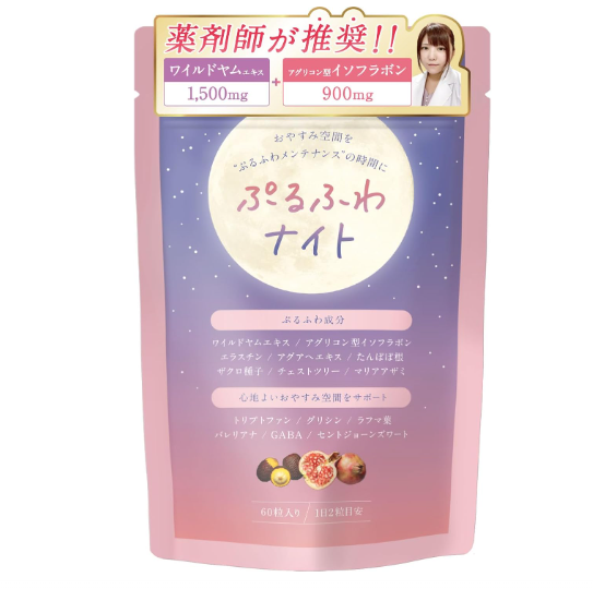 푸루후와 나이트 이소플라본 와일드얌 배합 여성 건강 서포트 60정