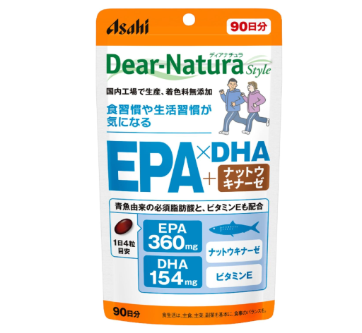 아사히 디어내추라 EPA DHA 낫토키나제 360정