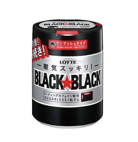 롯데 블랙블랙 껌 원푸시 보틀 140g