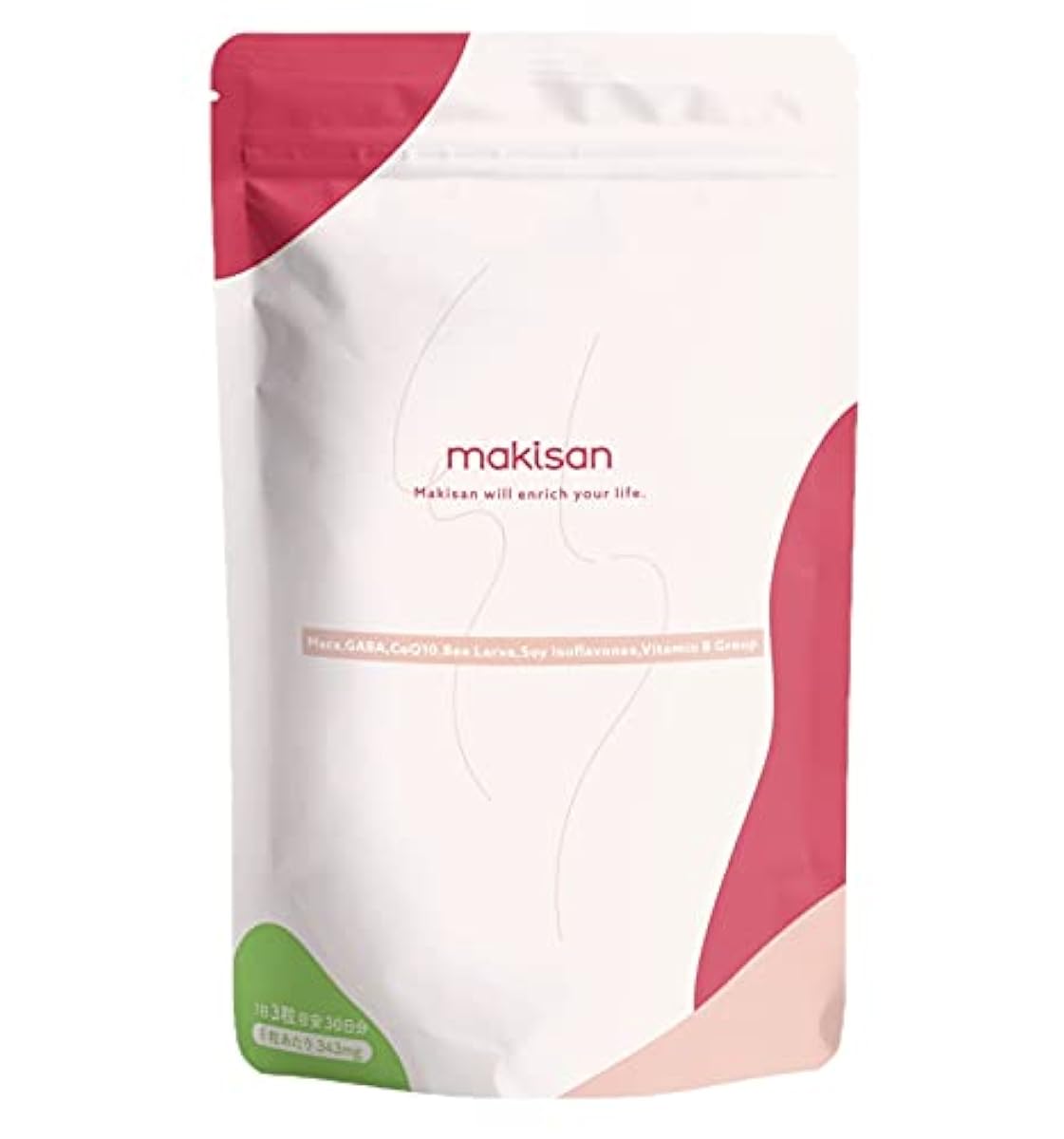 어른 사춘기에 미소짓는 서플리(supplement) makisan-뿌리기씨-(3알×30일분)미들 세대의 아주 젊음을 서포트 마카・GABA・대두 ISO 플라본