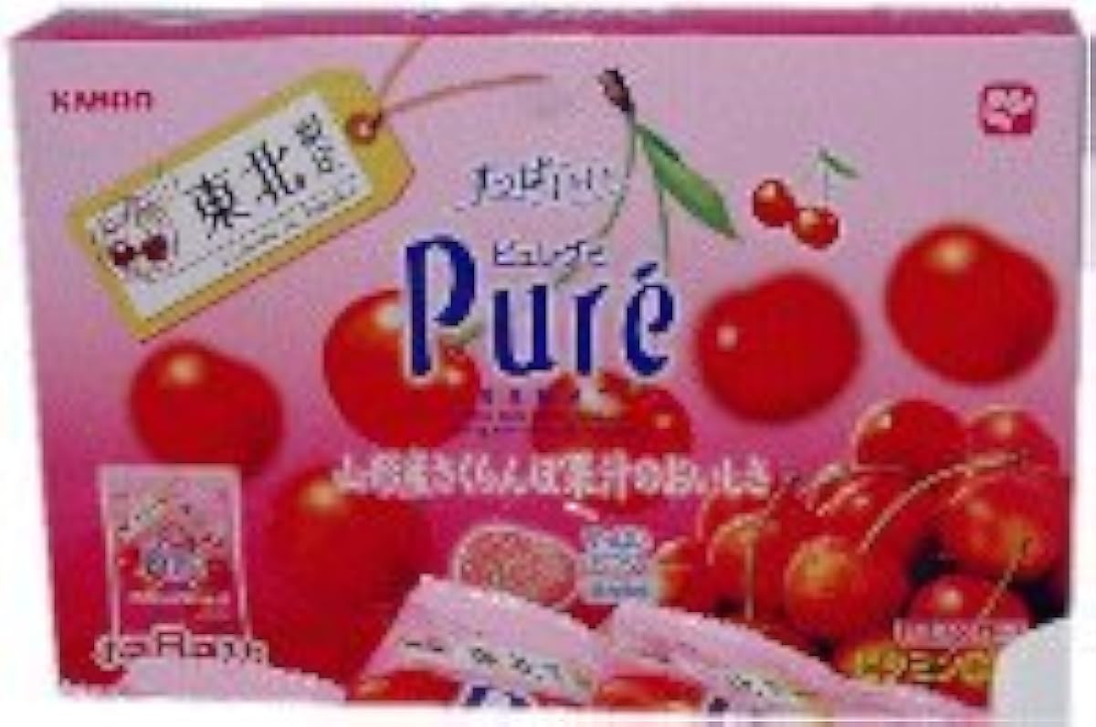 토호쿠 한정! pure 퓨레구미 야마가타 사쿠람보(버찌) 맛!-