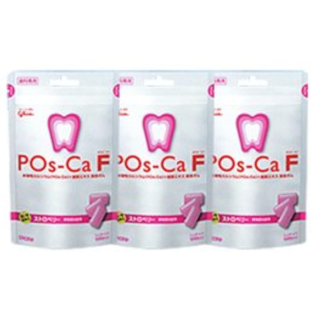포스카・EFF(POs-Ca F)파우치타입 타입 100g × 3 포 스트로베리-