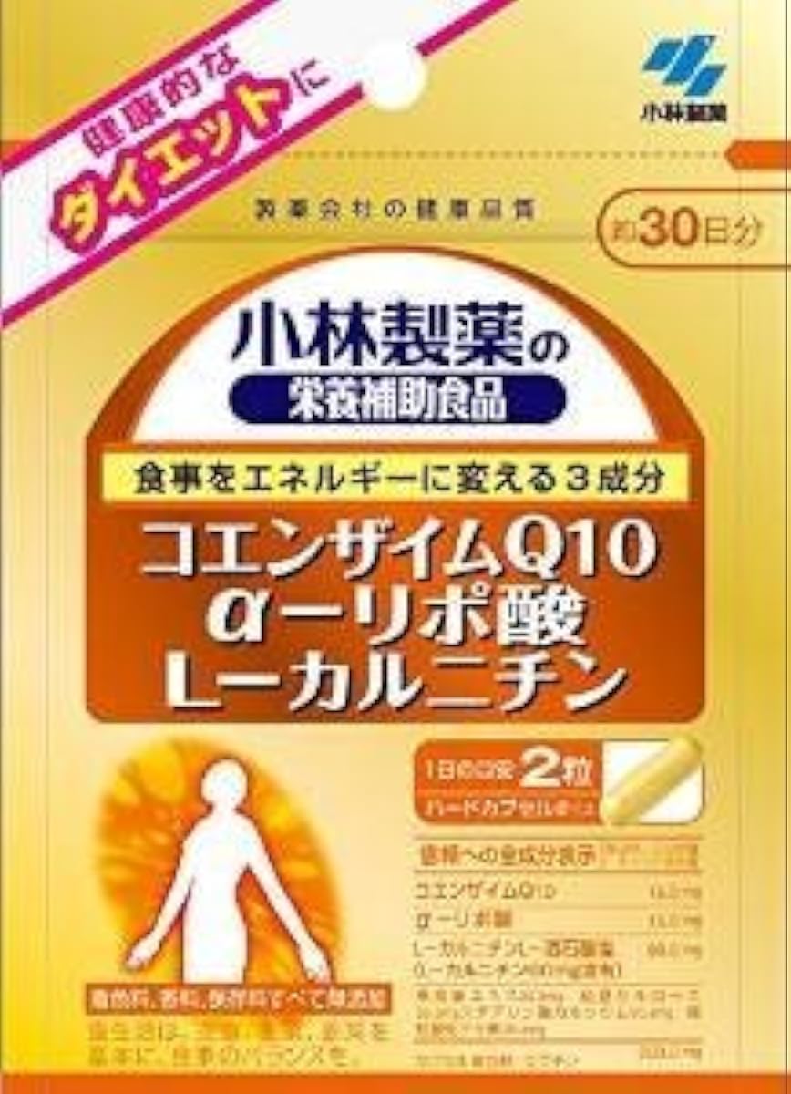 코바야시 제약 코바야시 제약의 영양 보조 식품 코엔자임Q10알파-리포산L-카르니틴60알×5 포- 재팬스토어 - 일본약, 의약품 전문 직구 쇼핑몰