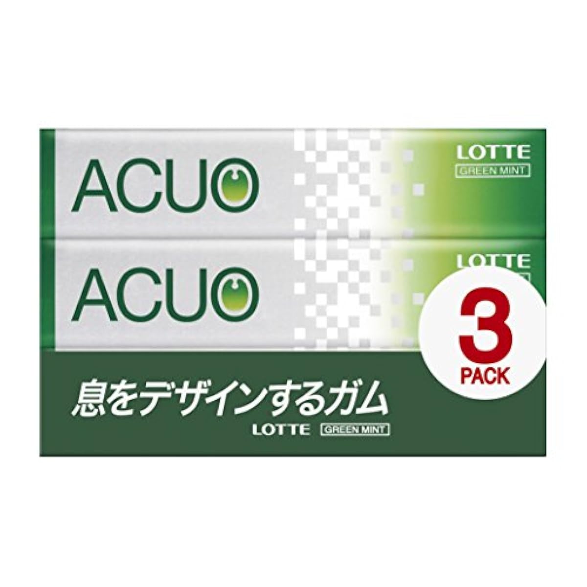 롯데 ACUO<グリーンミント> 3팩×10개-