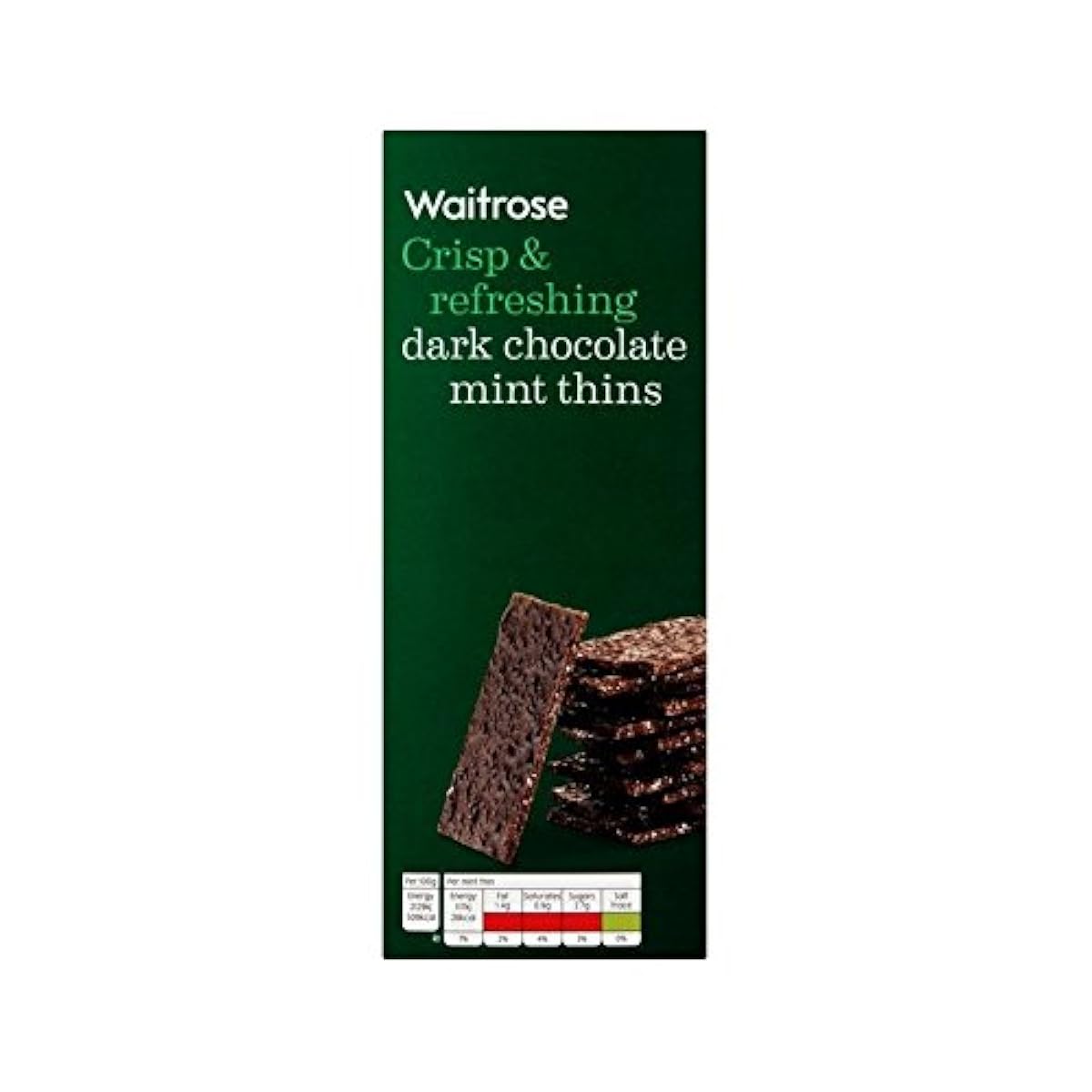 초콜릿 민트는 200그램을 얇게 (Waitrose) - Chocolate Mint Thins Waitrose 200g-