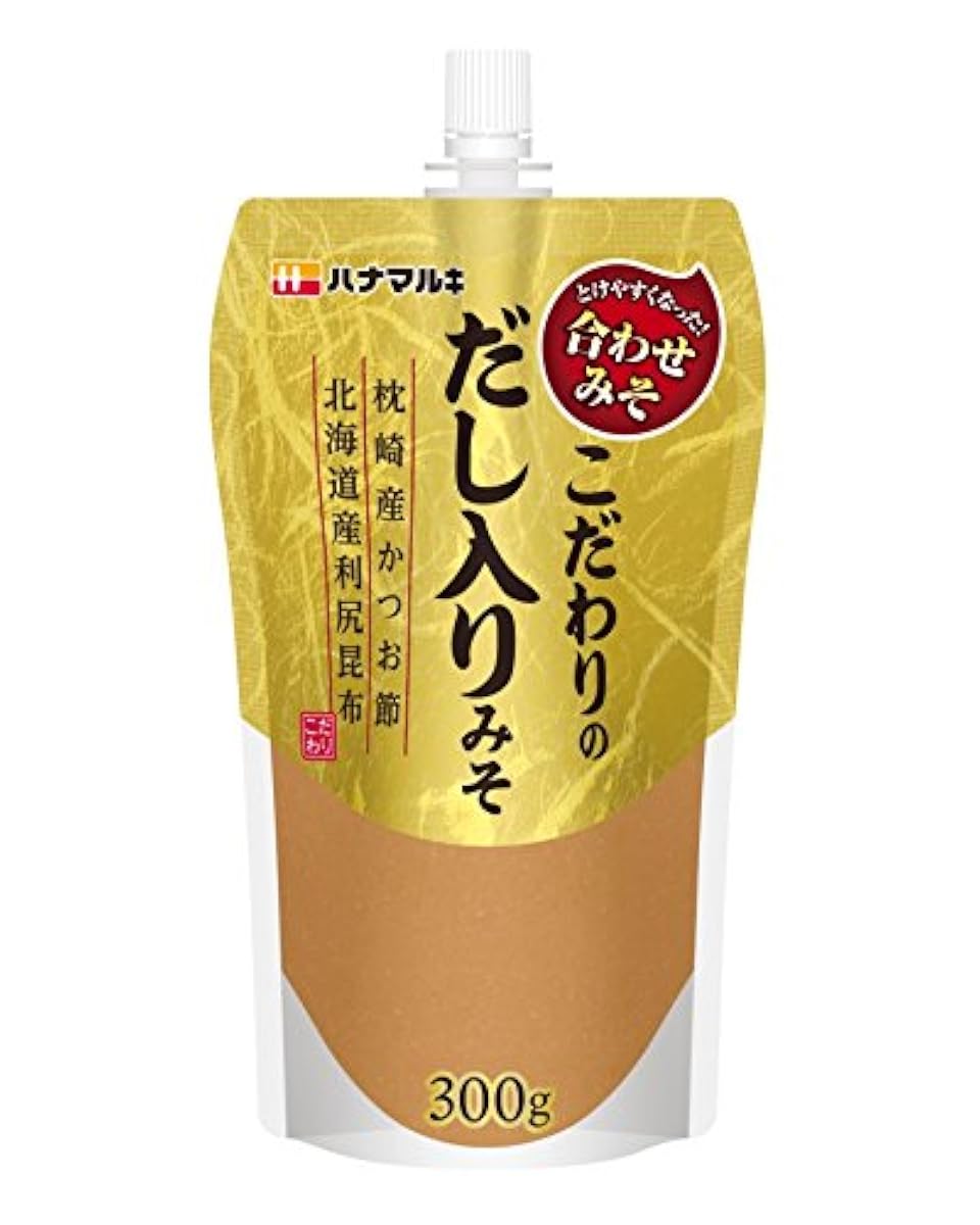 하나마루키 금 파우치타입 엄선한 이고 들어감 된장 300g×4개-