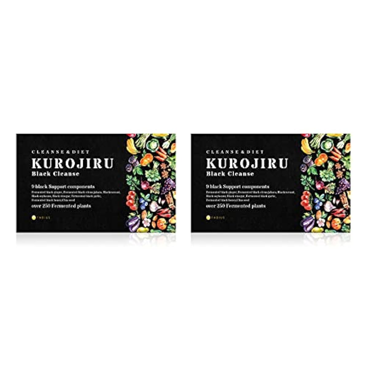 (흑(국)즙) KUROJIRU 넘기 하 # 블랙구렌즈 후비우스 FABIUS 일본제 2상자
