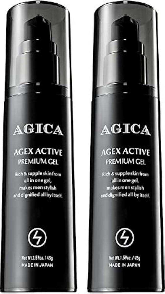 AGICA 맛 카 맨즈 all in one 젤 2식분 어른 여드름 거친 피부 기미(얼룩) 칙칙함 aging 케어 남성용 스킨 케어 의약부외품 일본제 45g AGEX ACTIVE PREMIUM GEL