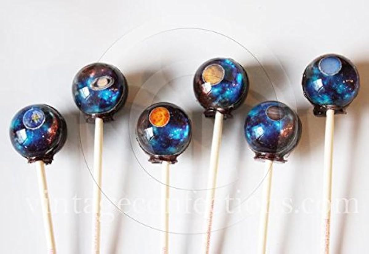아름다운 것이 지나쳐 먹을 수 없!3D ( 혹성 캔디) Universe 3D Planet lollipops - (PatternName:1개(랜덤))