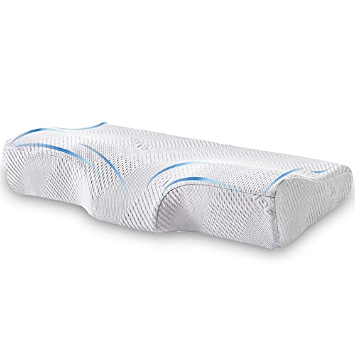 AiSleep 베개 베개 저 반발침 베개 코고는 소리 숙면 인기 랭킹 단잠침 옆쪽침이 락인 침파형베개 크 높은 공 어깨결림 정체침 높이 조정 높이 조정 고급 pillow 커버 포함 와 Special Memory Foam Pillow (나비 모양, 50*30*(6/10)CM, 60D밀도)