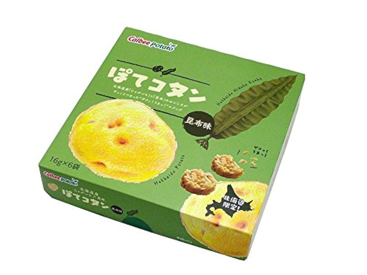 Calbee potato #고고탄 다시마 맛 16g×6 포-