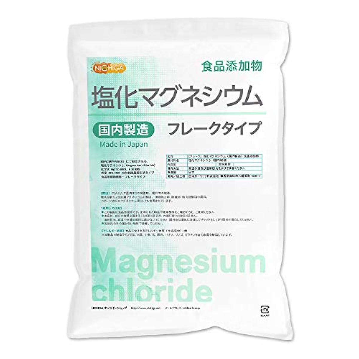 니치가(NICHIGA) 식용 염화마그네슘 플레이크형 3.5kg