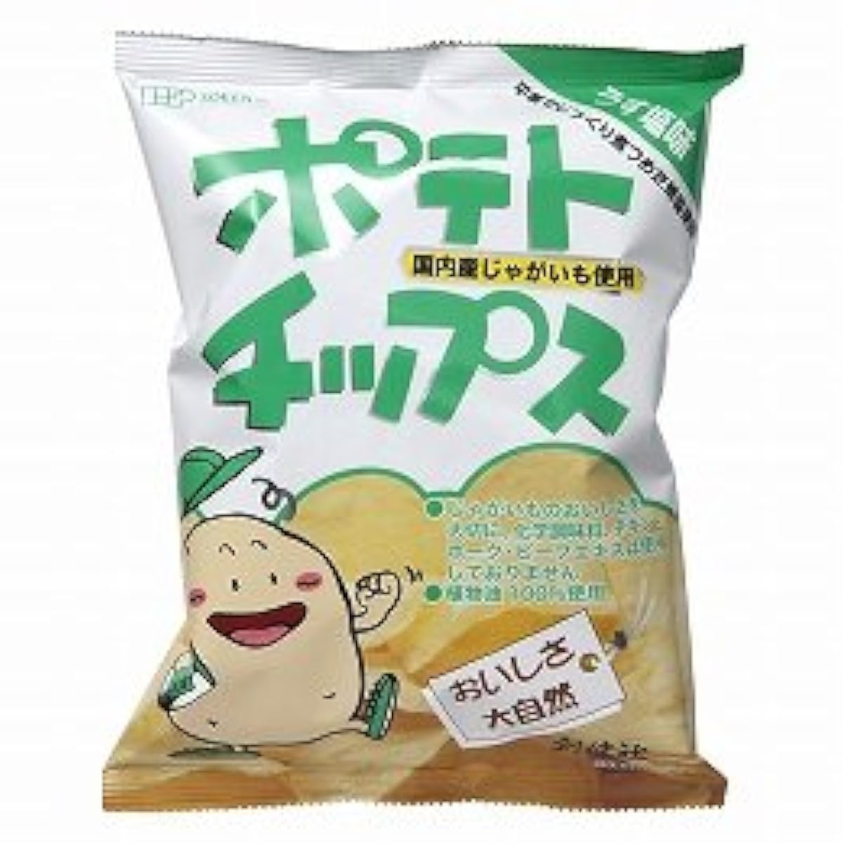 창건회사 포테이토 칩(화학조미료 불사용) 얇은 짠맛 60g ×3세트-