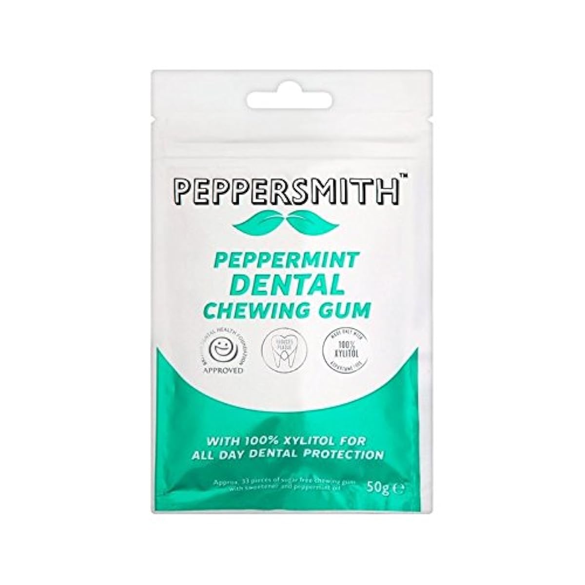 치과 페퍼민트 츄잉껌50그램 (Peppersmith) (x 2) - Peppersmith Dental Peppermint Chewing Gum 50g (Pack of 2)-
