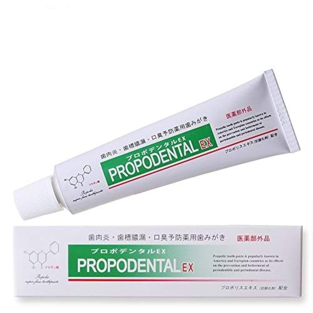 (의약부외품)프로 폴리스 배합 약용 양치질 프로 포 덴탈EX (80g) 치주병예방 치약 구취 케어 화이트닌구