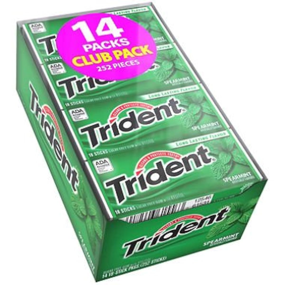 Trident 슈가 프리 껌 특용사이즈 15팩입 (spare 민트) -
