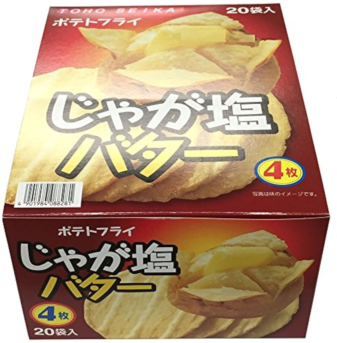 TOHO 동풍제과 포테이토 플라이 쟈가염 버터 4매입 (11g) 1볼(20개입)-