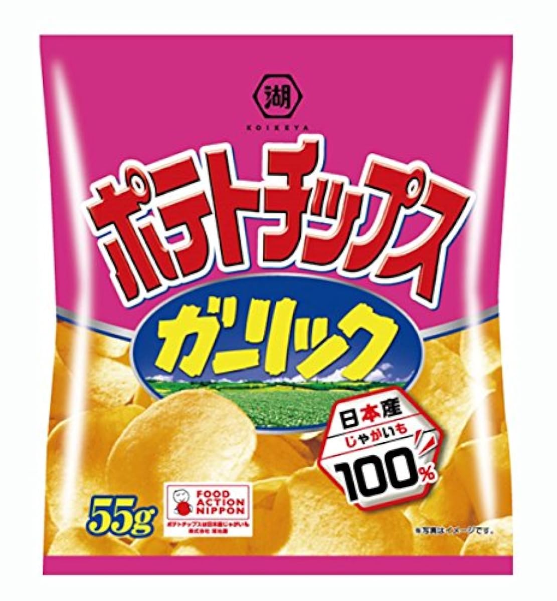 코이케야 포테이토 칩 마늘 55g×12 포-530248