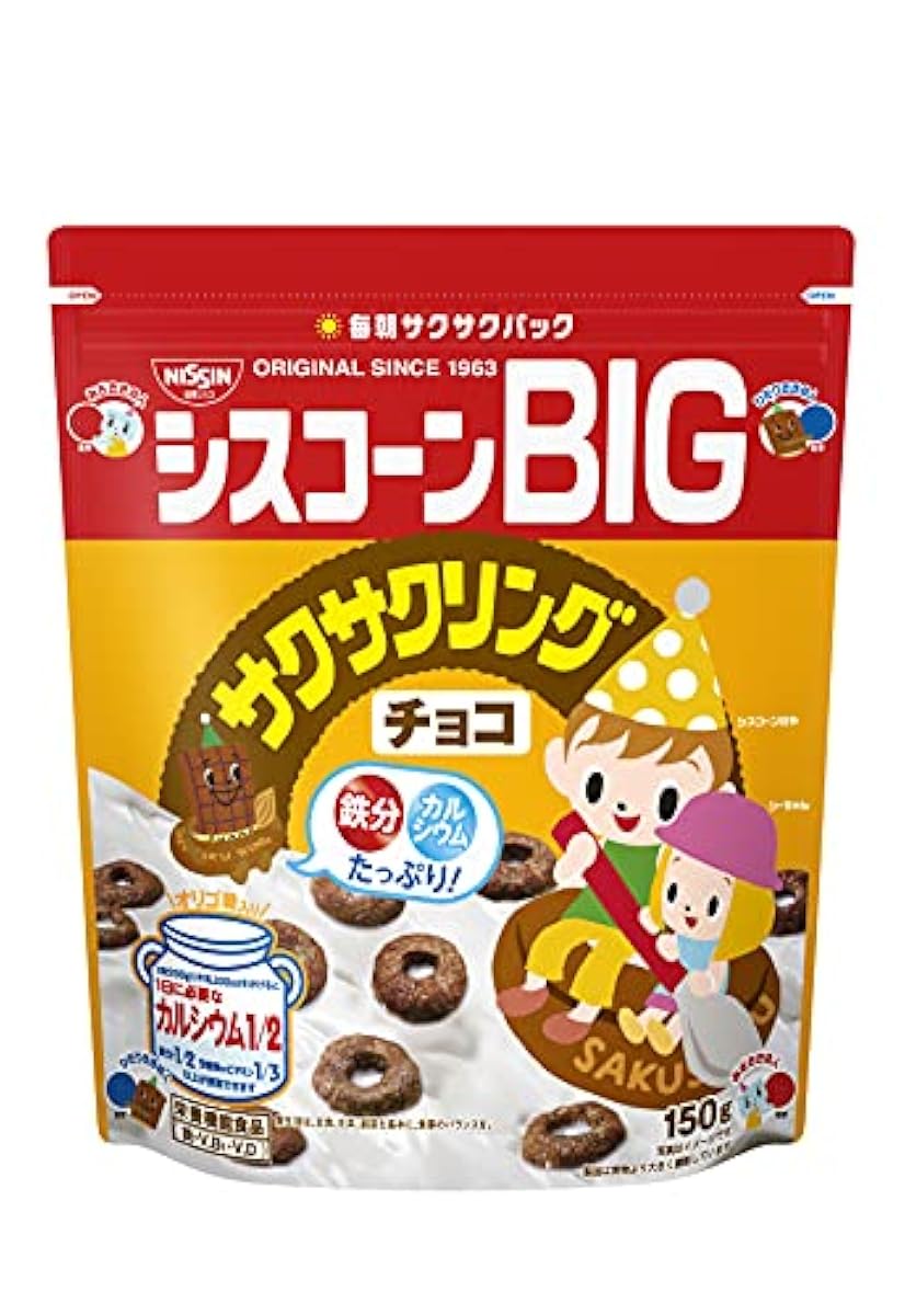 닛신시스코 시스콘BIg 바삭바삭린구초코 150g ×6 포