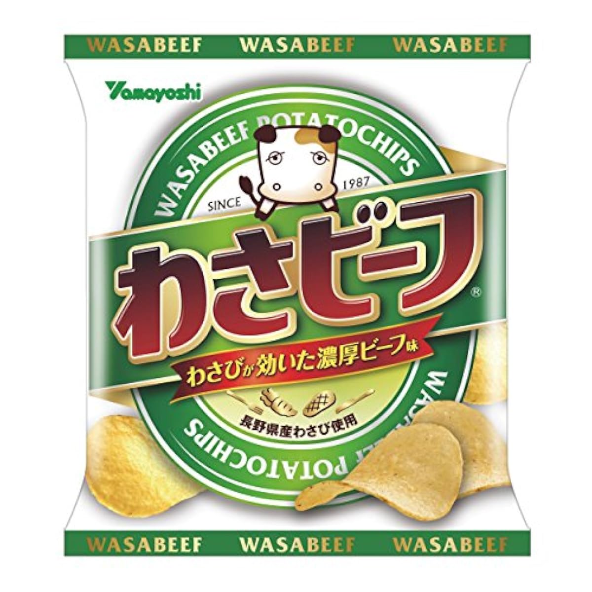 산방제과 포테이토 칩 소대와사비맛 25g×24 포-
