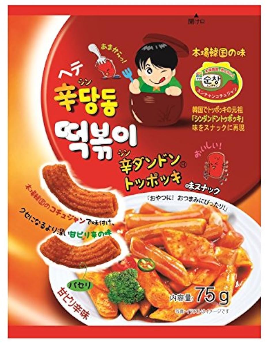 헤테파시훗쿠 신단 돈 돗폿키맛 스낵 75g- (2016-11-24)