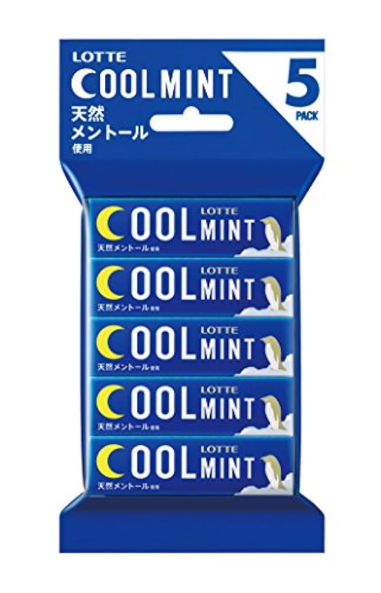 롯데 쿨 민트 껌 9매입 5개-