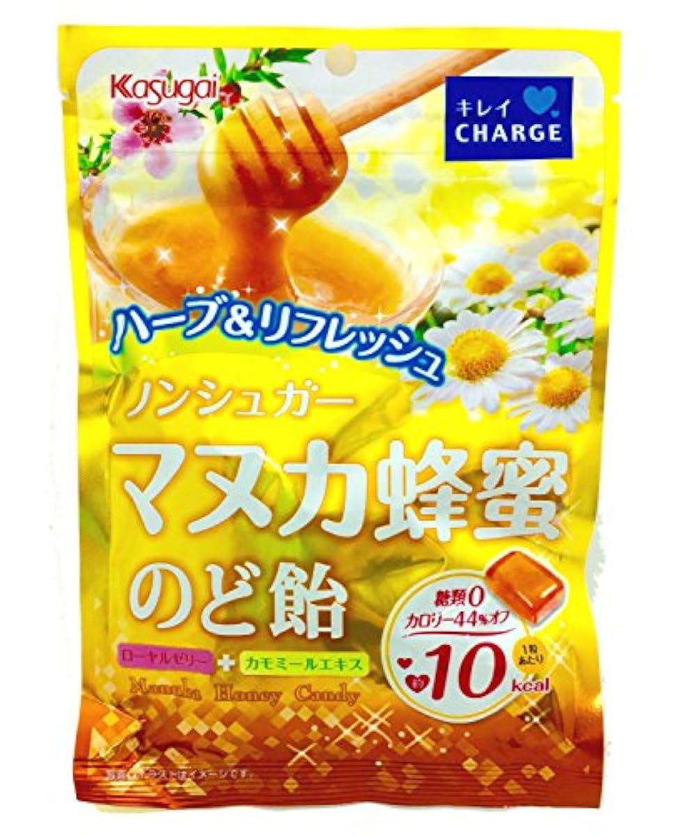 가스가이 제과 non슈가마누카벌꿀 목캔디 70g×12 포-