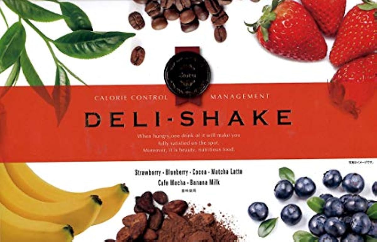 DELI-SHAKE (델리쉐이크) 24 포 들입 (각4 포) 6종류 맛 딸기 블루베리 코코아 녹차 라테 카페 모카 바나나우유