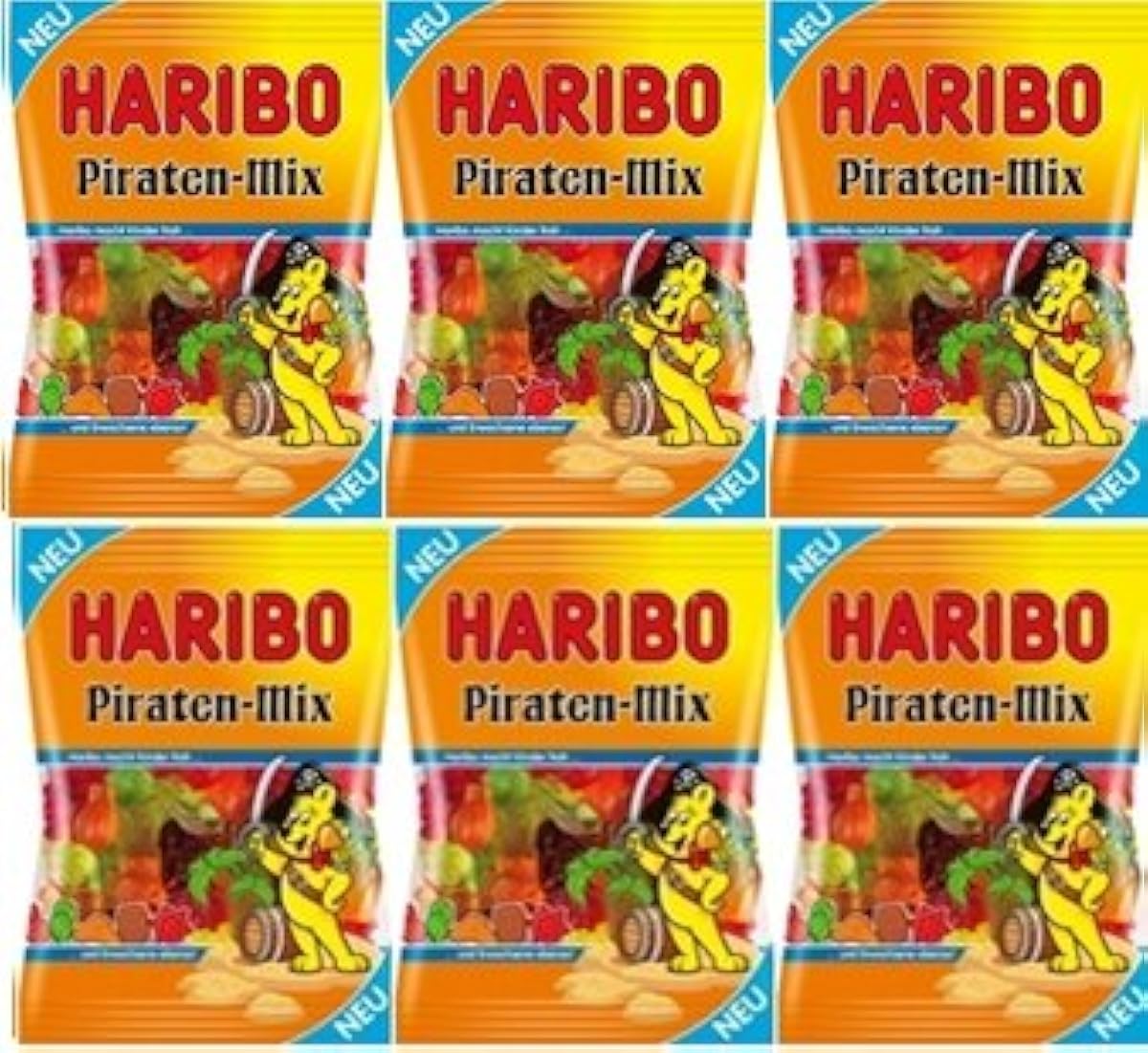 HARIBO 해리 bow 파이럿 믹스 200g×6 (2017신제품)-