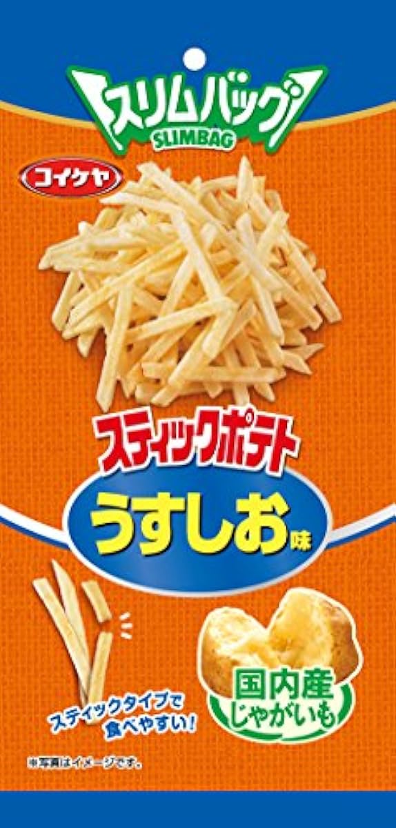 코이케야 슬림 백 스틱 포테이토 덜짠 맛 40g×6 포-531260