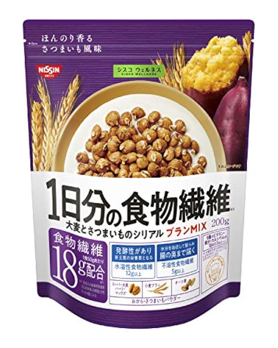 닛신시스코 시스코우루네스 1일분의 음식물 섬유 200g ×6 포