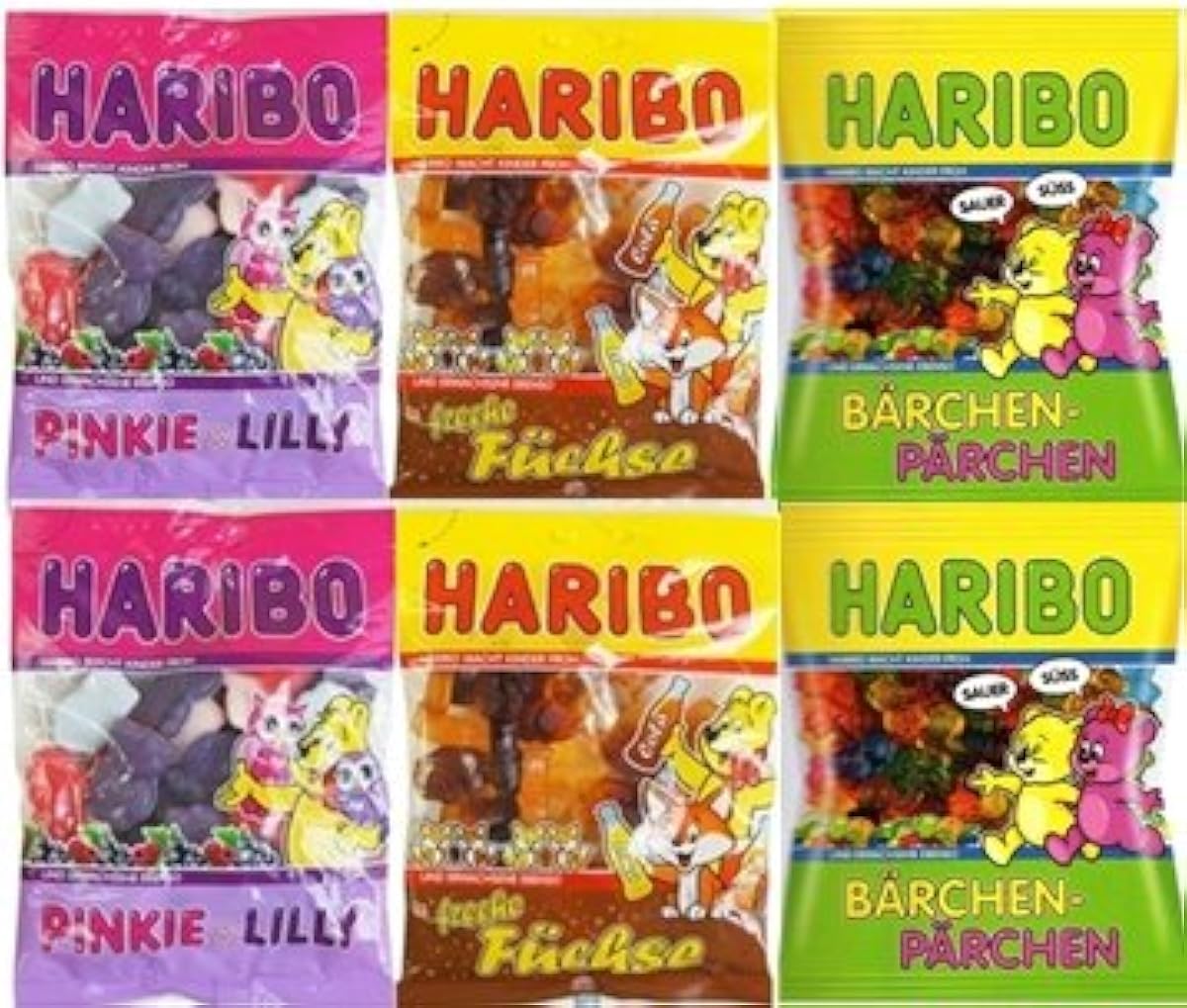 HARIBO2016 신제품(PINKY amp;릴리200g×2・찌 키 폭스200g×2・트윈 베어(베이스 업)175g×2)-