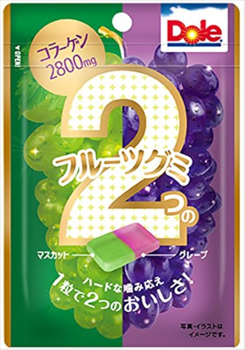 (Fujiya) 돌2개의 후르츠 젤리(그레이프 amp;머스컷) 45g×10 포-30626
