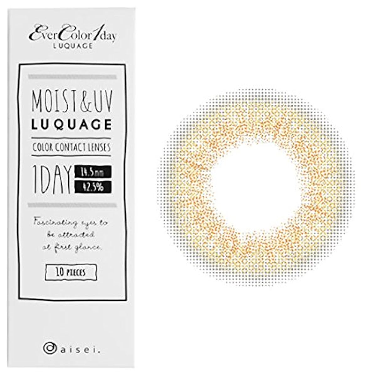 (신색)에버 컬러 원 데이・루쿠아쥬 10매(스키니헤제루)(도수:-0.00/도 없음)