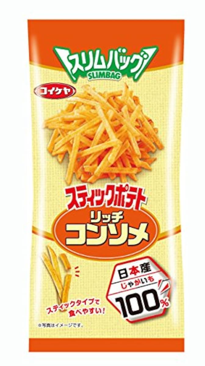 코이케야 슬림 백 스틱 포테이토 리치맛 콘소메 40g×6 포-530304