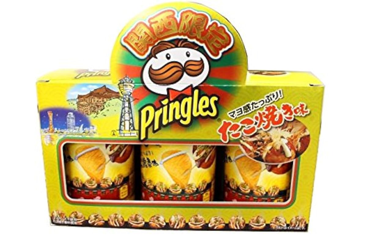 Pringles 플링글스 타코야끼 맛 칸사이 한정 (3캔입)-