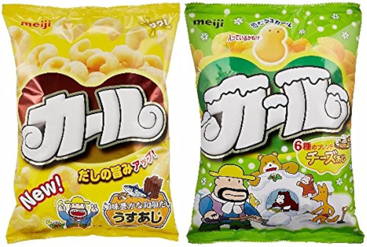 메이지 카루 치즈 맛 64g×5 포+덜짠 맛 68g×5 포 10 포세트-