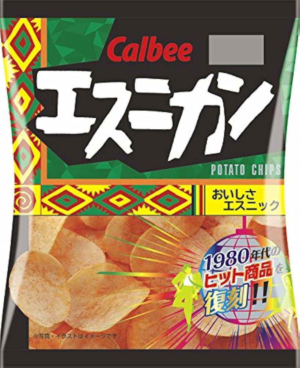 Calbee 포테이토 칩 에스니칸복각판 70g×12 포- (2018-03-12)